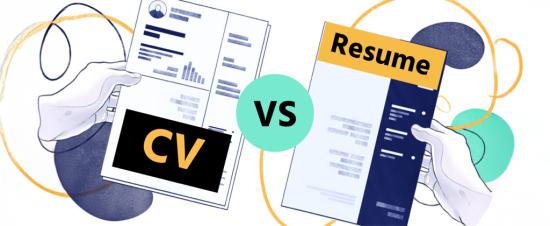 الفرق بين CV و Resume